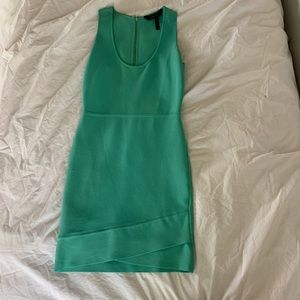BCBGMAXARIA turquoise mini bodycon dress